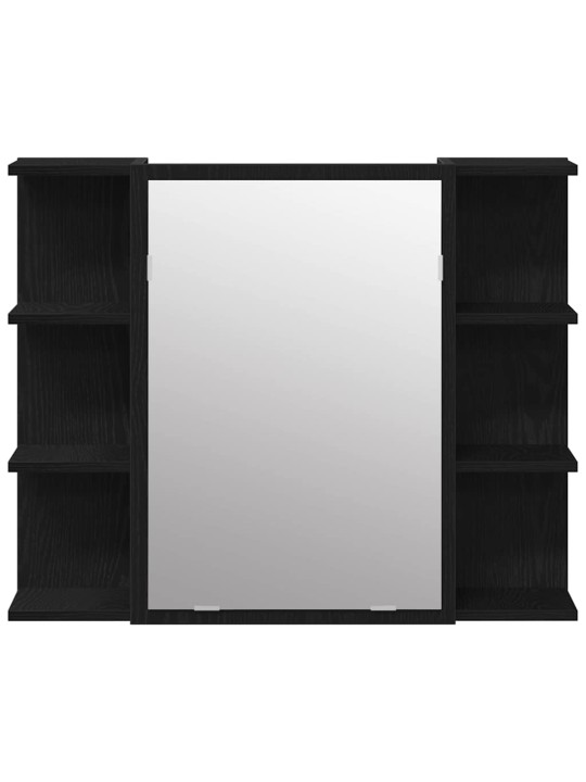 Vannas istabas mēbeļu komplekts 3 pcs melna 30 x 30 x 179.5 cm