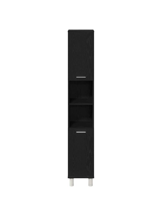 Vannas istabas mēbeļu komplekts 3 pcs melna 30 x 30 x 179.5 cm