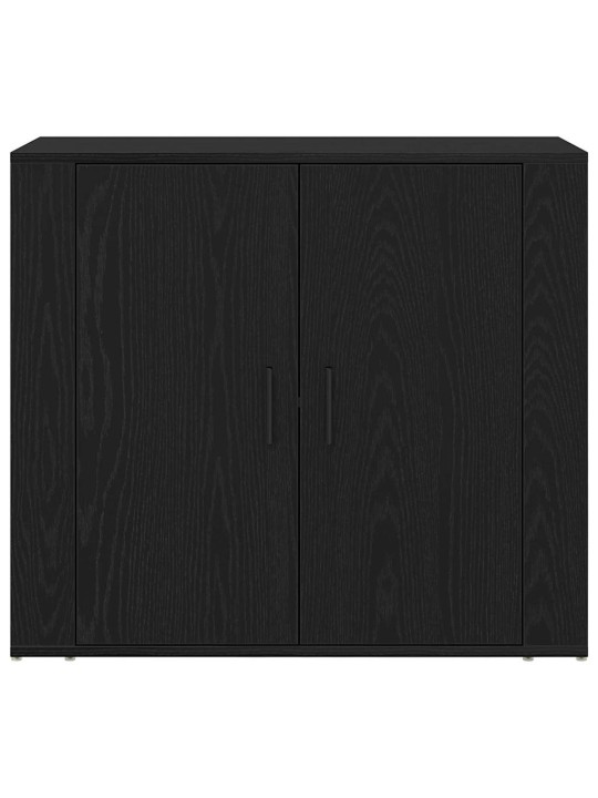 Augstais sols melns ozols 80 x 33 x 150 cm inženierijas koks