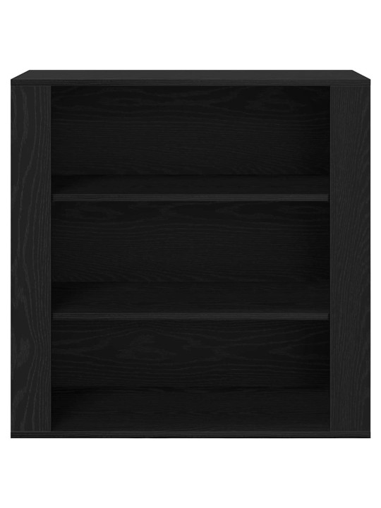 Augstais galds melns ozols 80 x 33 x 150 cm inženierijas koks