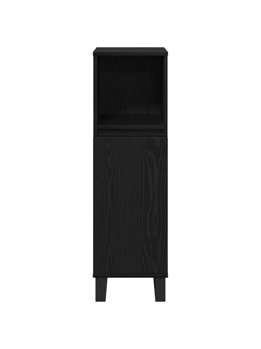 Vannas istabas mēbeļu komplekts 3 pcs melna 30 x 30 x 190 cm