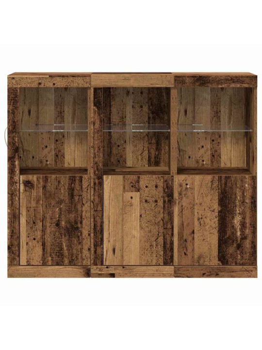 Puse 3 pcs vecs koks 123 x 37 x 100 cm inženierijas koks