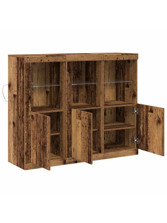 Puse 3 pcs vecs koks 123 x 37 x 100 cm inženierijas koks