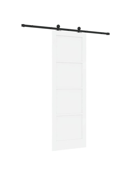 Bīdāmo durvju komplekts manuāls balta un melna 78 x 232 cm