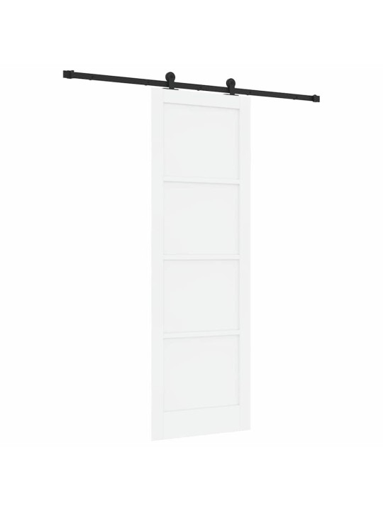 Bīdāmo durvju komplekts manuāls balta un melna 78 x 232 cm