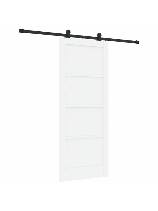Bīdāmo durvju komplekts manuāls balta un melna 83 x 202 cm