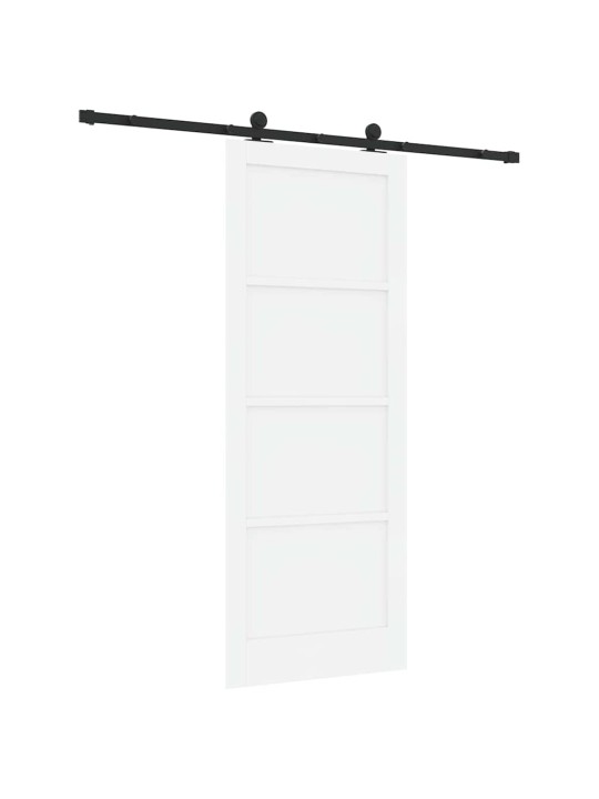 Bīdāmo durvju komplekts manuāls balta un melna 83 x 211 cm