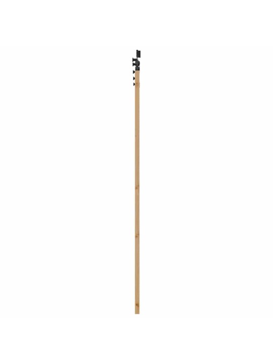 Bīdāmo durvju komplekts manuāls dabīga un melna 86 x 198.5 cm