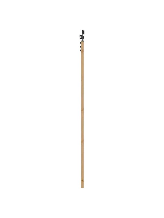 Bīdāmo durvju komplekts manuāls dabīga un melna 86 x 211 cm