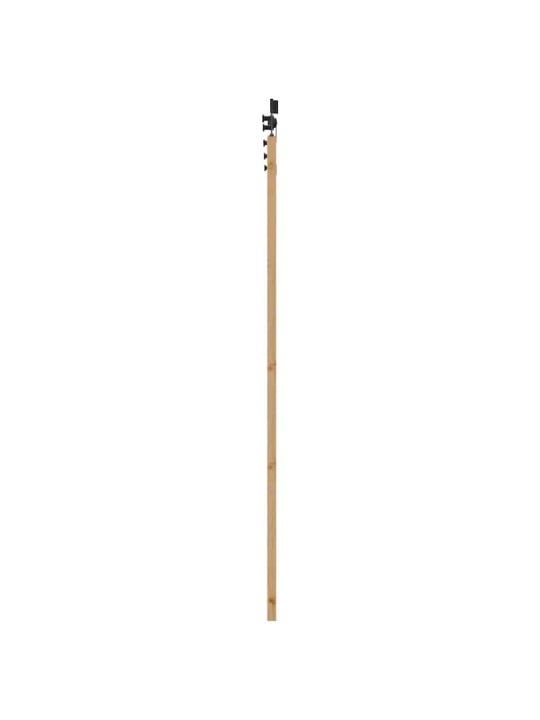Bīdāmo durvju komplekts manuāls dabīga un melna 93 x 202 cm