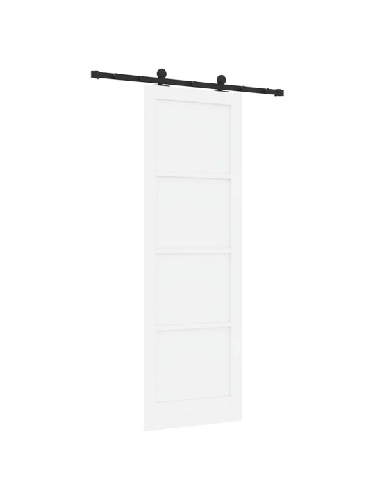 Bīdāmās durvis manuāls balta un melna 78 x 232 cm