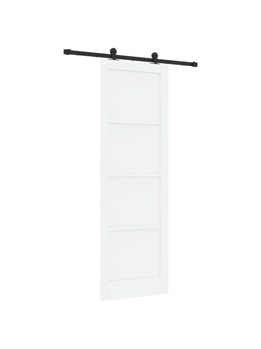 Bīdāmās durvis manuāls balta un melna 78 x 232 cm