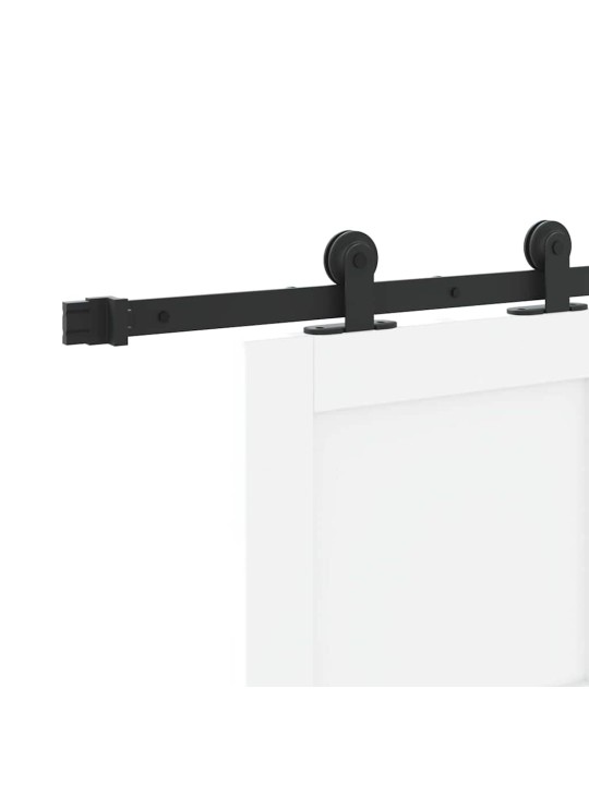 Bīdāmās durvis manuāls balta un melna 83 x 202 cm