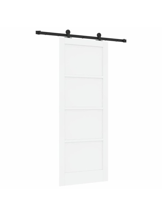 Bīdāmās durvis manuāls balta un melna 83 x 211 cm