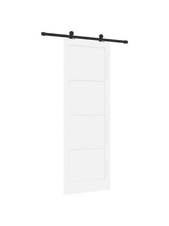 Bīdāmās durvis manuāls balta un melna 83 x 232 cm