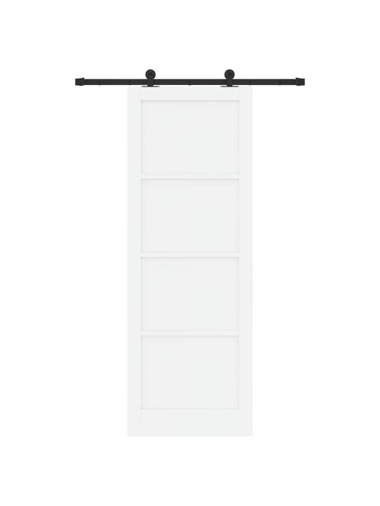 Bīdāmās durvis manuāls balta un melna 83 x 232 cm