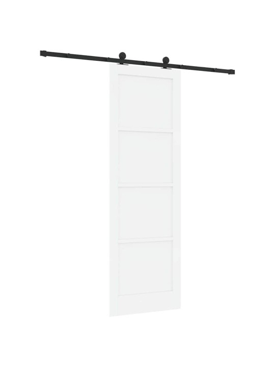 Bīdāmās durvis manuāls balta un melna 78 x 232 cm