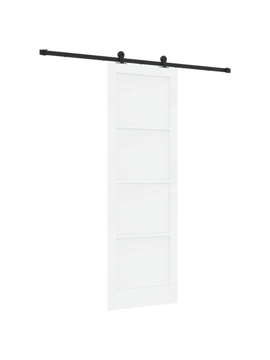 Bīdāmās durvis manuāls balta un melna 78 x 232 cm