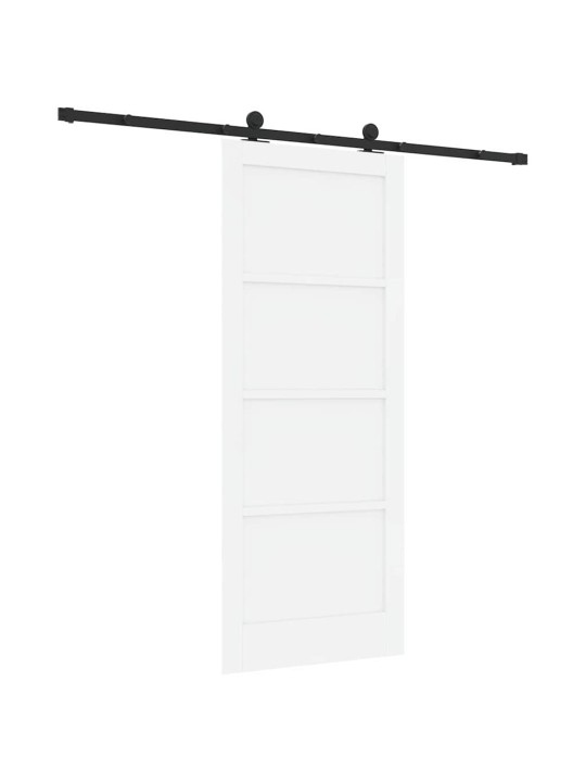 Bīdāmās durvis manuāls balta un melna 83 x 202 cm