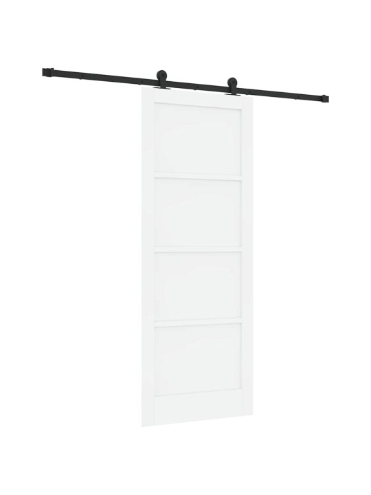 Bīdāmās durvis manuāls balta un melna 83 x 211 cm