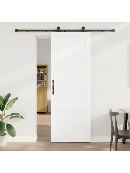 Bīdāmās durvis manuāls balta un melna 83 x 232 cm
