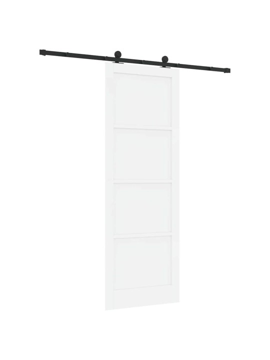 Bīdāmās durvis manuāls balta un melna 83 x 232 cm