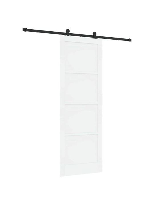 Bīdāmās durvis manuāls balta un melna 83 x 232 cm