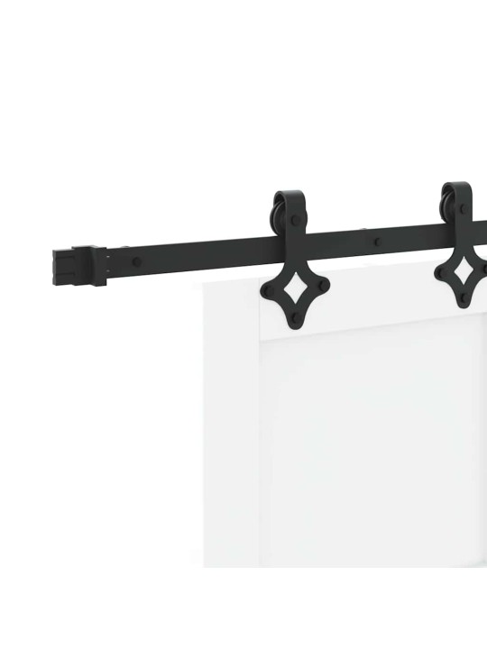 Bīdāmās durvis manuāls balta un melna 78 x 232 cm