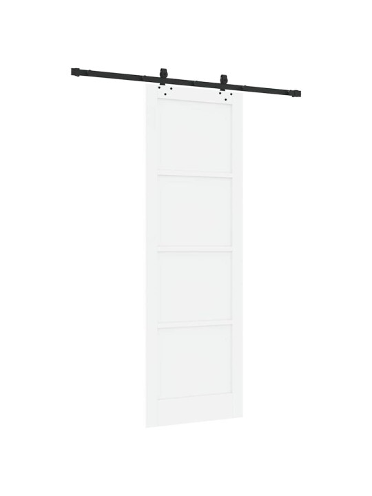 Bīdāmās durvis manuāls balta un melna 78 x 232 cm