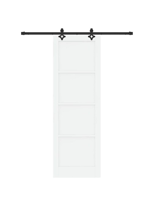 Bīdāmās durvis manuāls balta un melna 78 x 232 cm