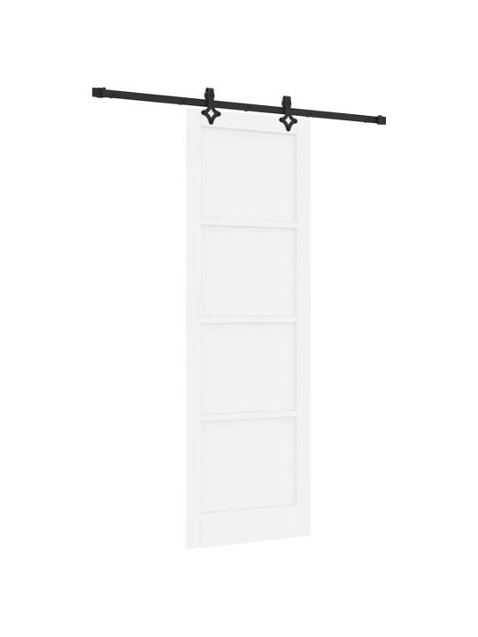 Bīdāmās durvis manuāls balta un melna 78 x 232 cm