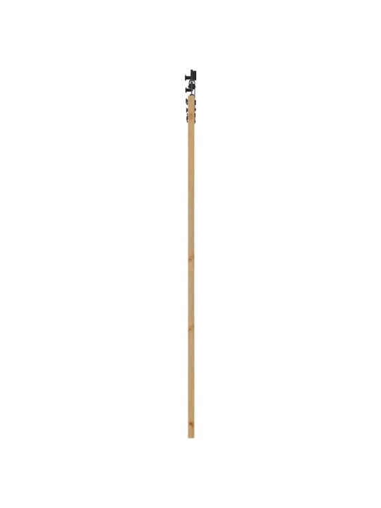 Bīdāmās durvis manuāls dabīga un melna 83 x 202 cm