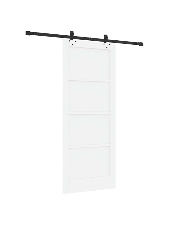 Bīdāmās durvis manuāls balta un melna 83 x 202 cm