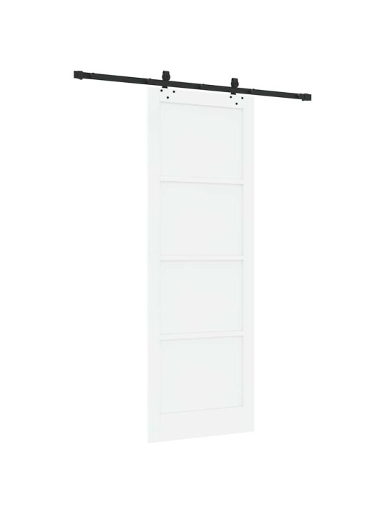 Bīdāmās durvis manuāls balta un melna 83 x 232 cm