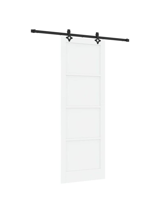 Bīdāmās durvis manuāls balta un melna 83 x 232 cm