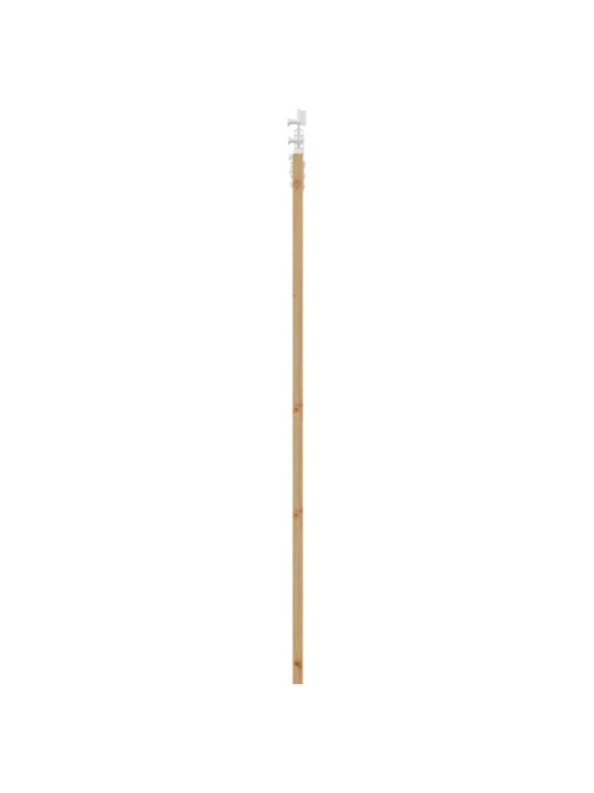 Bīdāmās durvis manuāls dabisks un balts 61 x 198.5 cm