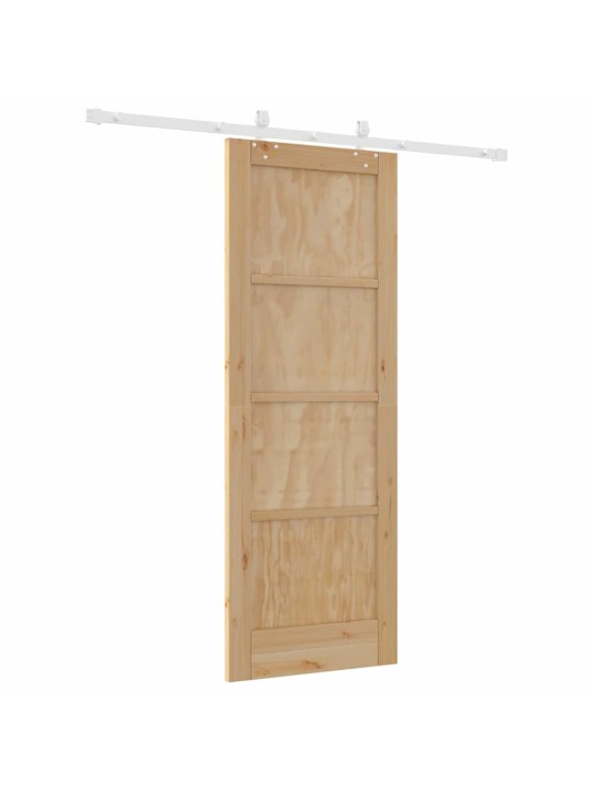 Bīdāmās durvis manuāls dabisks un balts 73.5 x 198.5 cm