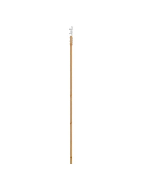 Bīdāmās durvis manuāls dabisks un balts 78 x 211 cm