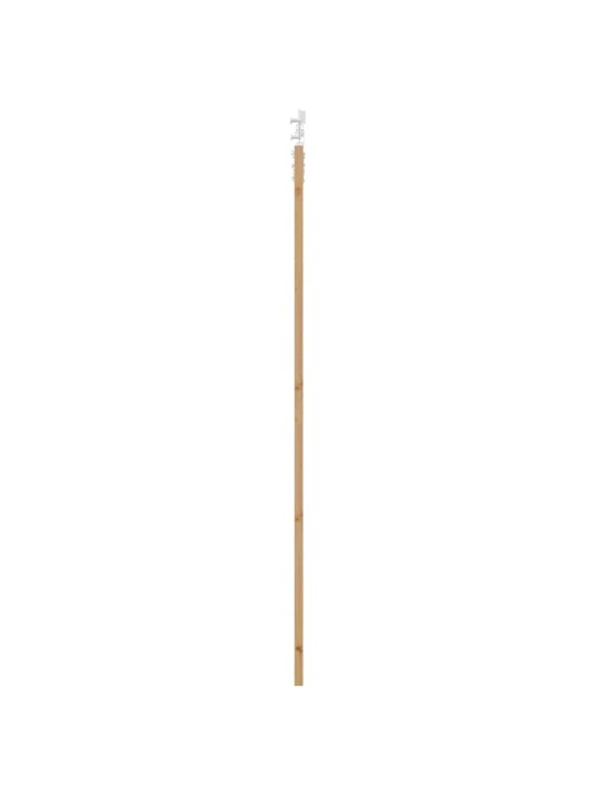 Bīdāmās durvis balts 78 x 232 cm cieta priedes koks un tērauds