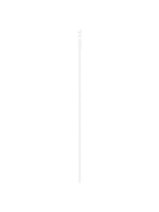 Bīdāmās durvis balts 78 x 232 cm cieta priedes koks un tērauds