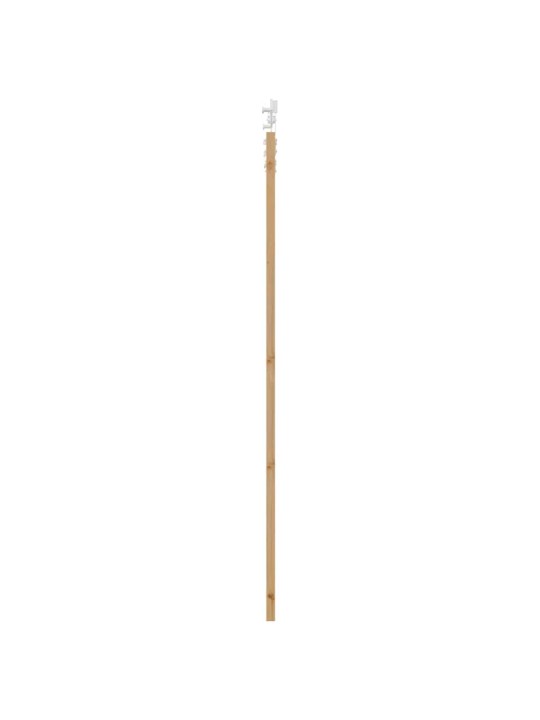 Bīdāmās durvis manuāls dabisks un balts 93 x 211 cm
