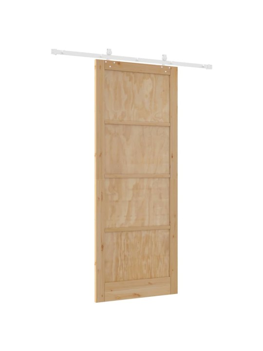 Bīdāmās durvis manuāls dabisks un balts 93 x 232 cm