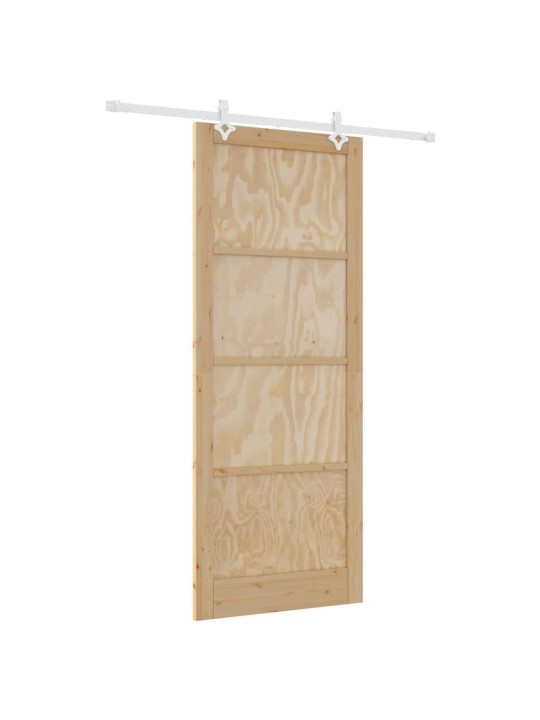 Bīdāmās durvis manuāls dabisks un balts 93 x 232 cm