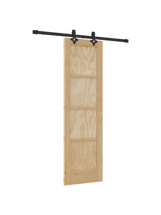 Bīdāmo durvju komplekts manuāls dabīga un melna 61 x 198.5 cm