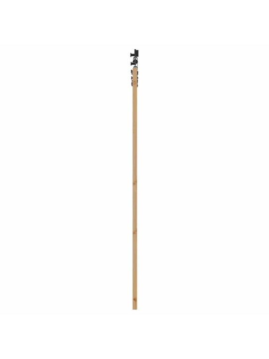 Bīdāmo durvju komplekts manuāls dabīga un melna 78 x 202 cm