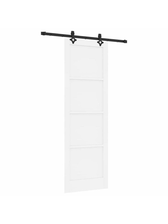 Bīdāmo durvju komplekts manuāls balta un melna 78 x 232 cm