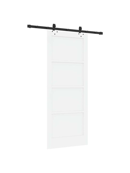 Bīdāmo durvju komplekts manuāls balta un melna 83 x 202 cm