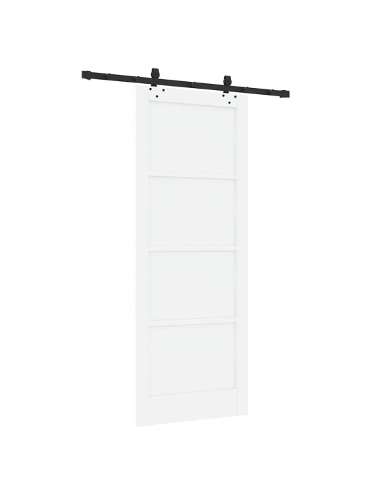 Bīdāmo durvju komplekts manuāls balta un melna 83 x 211 cm