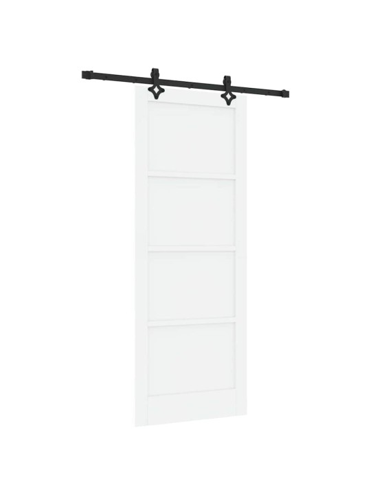 Bīdāmo durvju komplekts manuāls balta un melna 83 x 211 cm