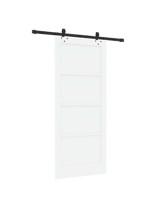 Bīdāmo durvju komplekts manuāls balta un melna 86 x 198.5 cm